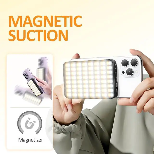 Alt view image 2 of 7 - Magnetic Selfie Light LED Fill Light Compatible with iPhone iPad Laptop Camera Phone Selfie Light for Selfies/Photography/TikTok/Zoom Calls/Video Conference BGD_XJ77