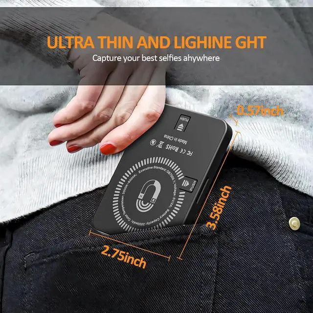 Alt view image 6 of 7 - Magnetic Selfie Light LED Fill Light Compatible with iPhone iPad Laptop Camera Phone Selfie Light for Selfies/Photography/TikTok/Zoom Calls/Video Conference BGD_XJ77