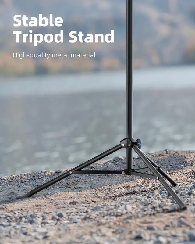 Alt view image 3 of 7 - 10.5 Ring Light with 69 Tripod Stand and Phone Holder Kit Full-Screen Zoom Lighting for Video Recording Makeup Live Stream Dimmable LED Selfie Ring Light Tripod for iPhone with Remote