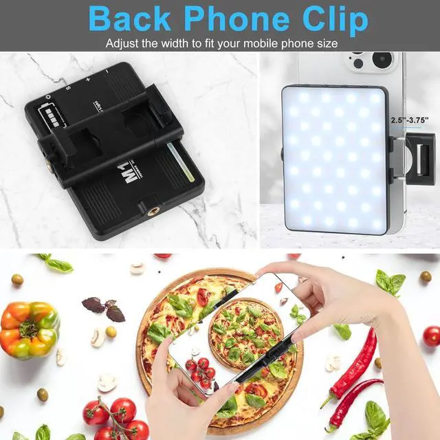 Alt view image 3 of 7 - Portable Selfie Phone Light with Front & Back Clip LED Video Light Photography Lighting Lamp with 3 Light Modes for iPhone Computer Laptop Cameras Vlogging Makeup Tiktok