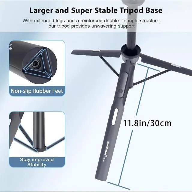 Alt view image 5 of 7 - Koolehaoda 64 Magnetic Selfie Stick Phone Tripod with Wireless Remote Compatible with MagSafe Portable 5 in 1 Phone Tripod Fit for iPhone 15/14/13 Pro Max Gopro Android Camera & Tablet