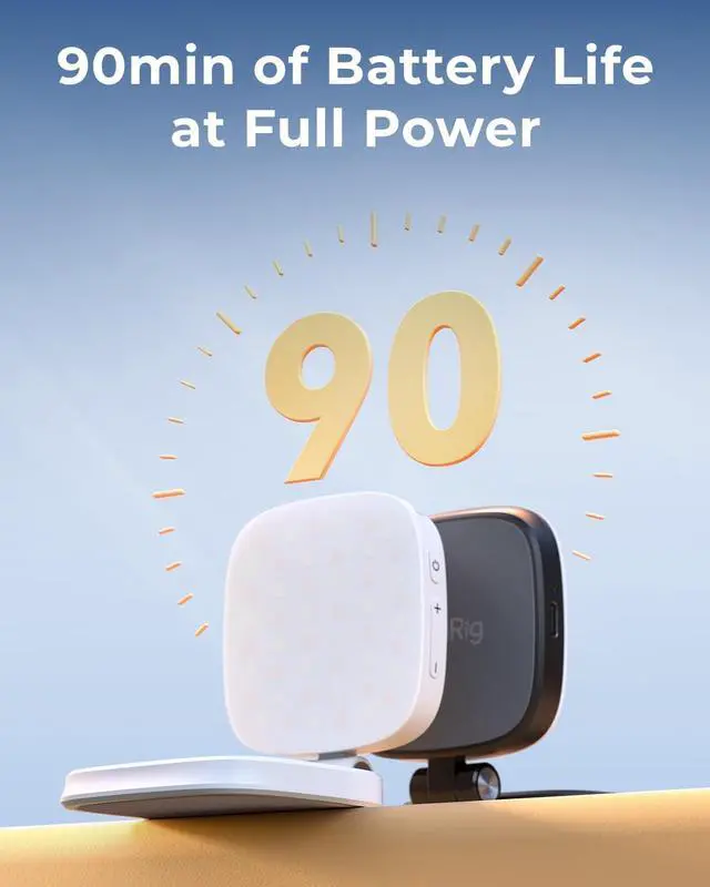 Alt view image 7 of 7 - SmallRig Magnetic Selfie Light for iPhone Phone Light with a Mirror Instant Attachment for MagSafe for Selfies Video Conference Vibe P48 Black