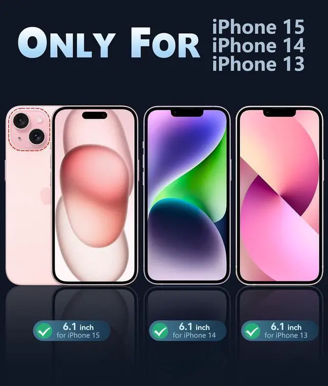 Alt view image 2 of 7 - for iPhone 15 Case: for iPhone 14 & iPhone 13 Case | Magnetic Frosted Translucent Slim Shockproof Cell Phone Cover | Military Grade Protection Drop Proof Tough Protective Cases - Pink