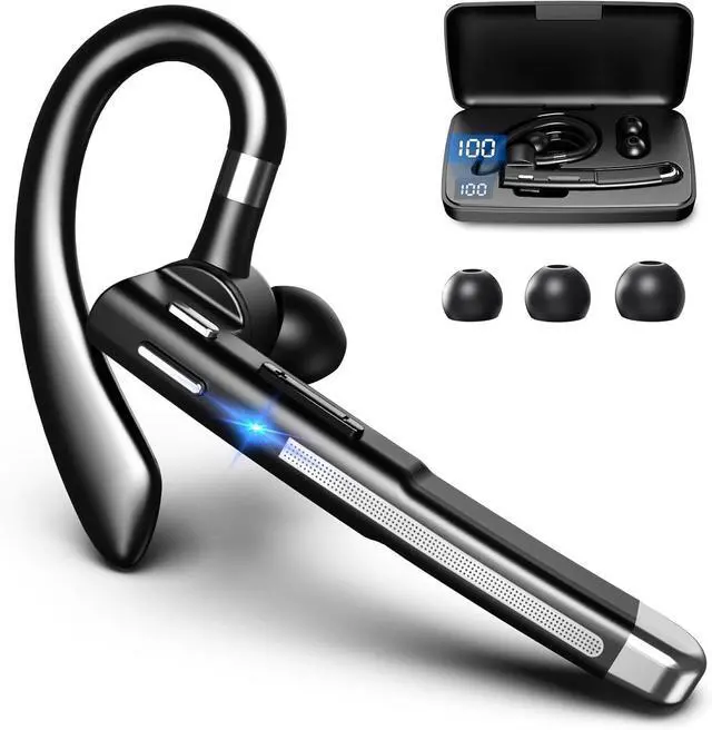 Main image of Bluetooth Headset Wireless Bluetooth Earpiece with mic Trucker Headset for Phone Case Office Phones Built-in Microphone Manos Libres Noise Cancelling
