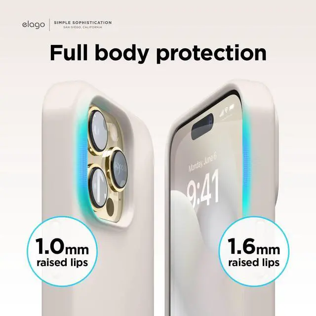 Alt view image 6 of 7 - Compatible with iPhone 14 Pro Case Liquid Silicone Case Full Body Protective Cover Shockproof Slim Phone Case Anti-Scratch Soft Microfiber Lining 6.1 inch (Stone)