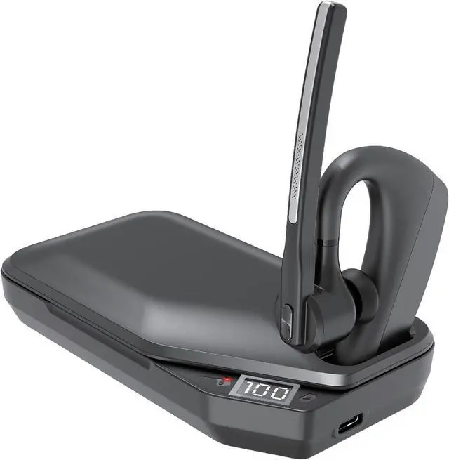 Main image of Bluetooth Headset V5.2 Wireless Bluetooth Earpiece with 750mAH Charging Case 64Hrs Talktime Wireless Headset with CVC8.0 Dual Mic Noise Canceling for iPhone Cellphone Trucker Work
