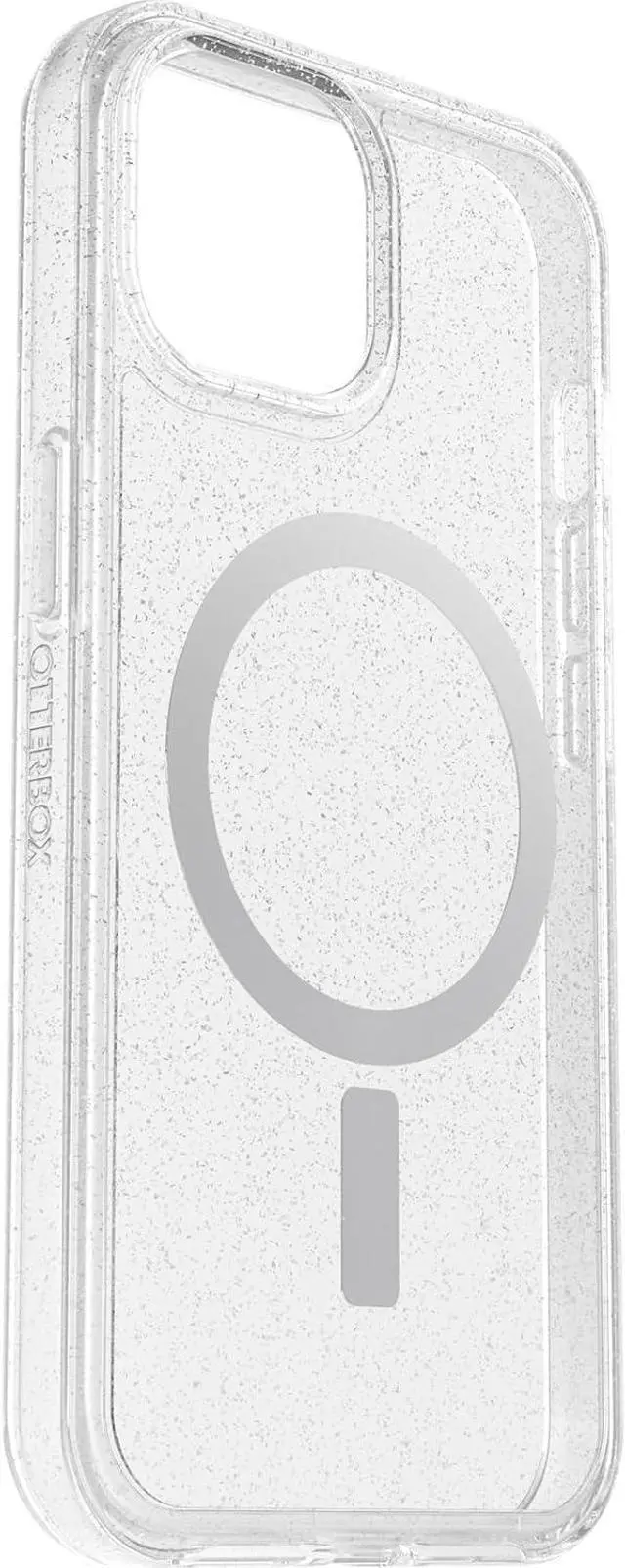 Alt view image 4 of 5 - iPhone 15 iPhone 14 and iPhone 13 Symmetry Series Clear Case - Stardust (Clear/Silver) Snaps to MagSafe Ultra-Sleek Raised Edges Protect Camera & Screen