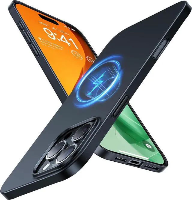 Main image of Magnetic Slim Fit for iPhone 16 Pro Case 6.3 inch Ultra-Thin Case Compatible with MagSafe Lightweight Matte Anti-Scratch Hard PC Cover Phone Case for iPhone 16 Pro OriginFit Black