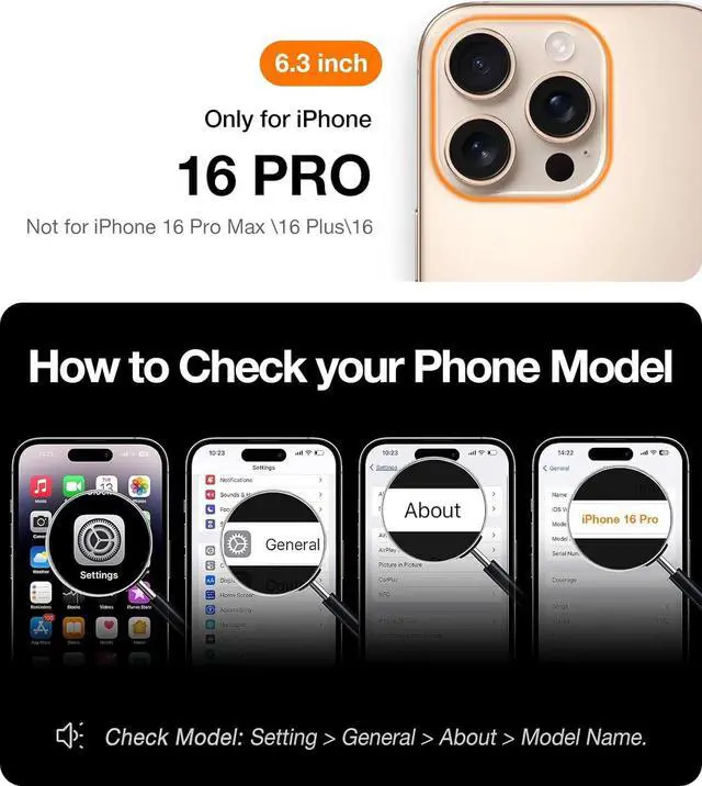 Alt view image 2 of 7 - Magnetic Slim Fit for iPhone 16 Pro Case 6.3 inch Ultra-Thin Case Compatible with MagSafe Lightweight Matte Anti-Scratch Hard PC Cover Phone Case for iPhone 16 Pro OriginFit Black