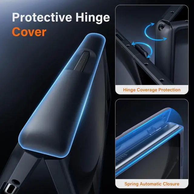 Alt view image 6 of 7 - for  Galaxy Z Fold 5 Case [Compatible with Magsafe] [Built-in Kickstand & Hinge Protection & Screen Protector] Full Body Shockproof Phone Case for Z Fold5 with S Pen Slot Privacy Black