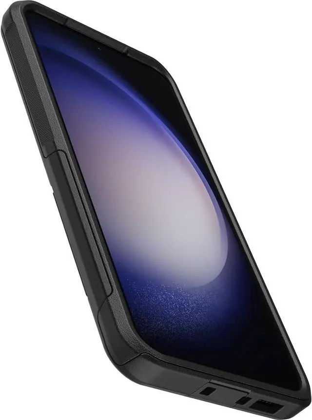 Alt view image 4 of 7 - Galaxy S23+ Commuter Series Case - BLACK  slim & tough pocket-friendly with port protection