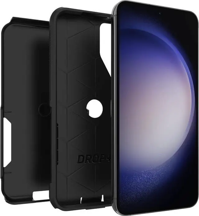 Alt view image 5 of 7 - Galaxy S23+ Commuter Series Case - BLACK  slim & tough pocket-friendly with port protection