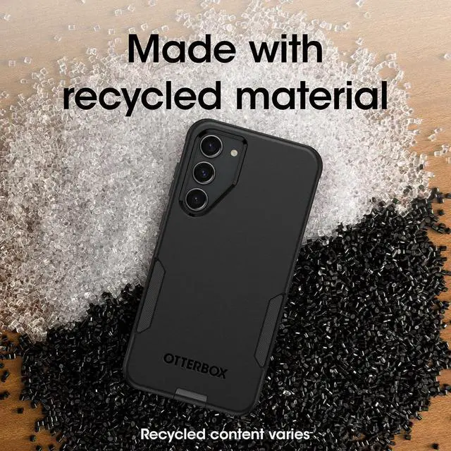 Alt view image 6 of 7 - Galaxy S23+ Commuter Series Case - BLACK  slim & tough pocket-friendly with port protection