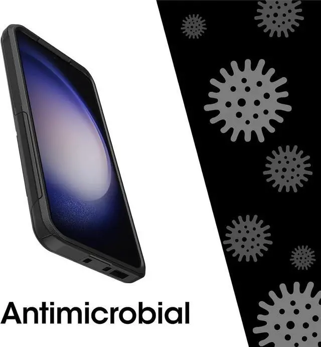 Alt view image 7 of 7 - Galaxy S23+ Commuter Series Case - BLACK  slim & tough pocket-friendly with port protection