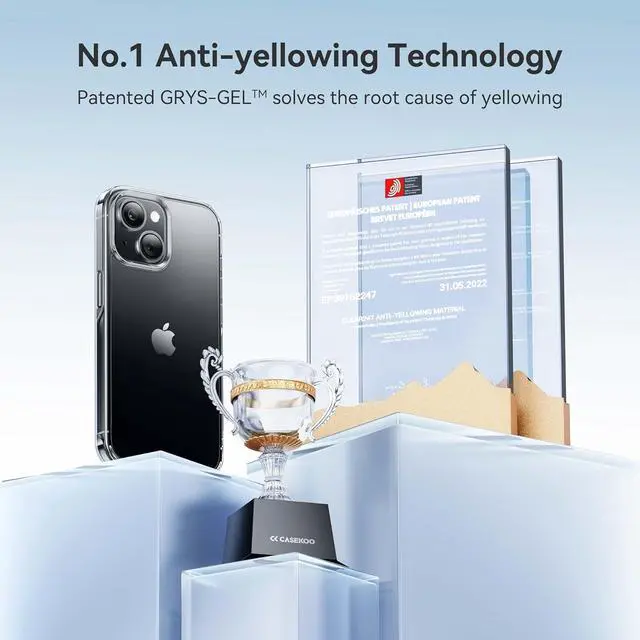 Alt view image 6 of 7 - for iPhone 14 Case/iPhone 13 Case Crystal Clear [Not Yellowing] [Military Grade Drop Protection] Shockproof Protective Phone Case for Women Men 6.1 inch Clear