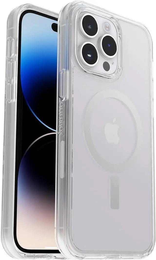 Main image of iPhone 14 Pro Max (ONLY) Symmetry Series+ Case - Clear Ultra-Sleek Snaps to MagSafe Raised Edges Protect Camera & Screen