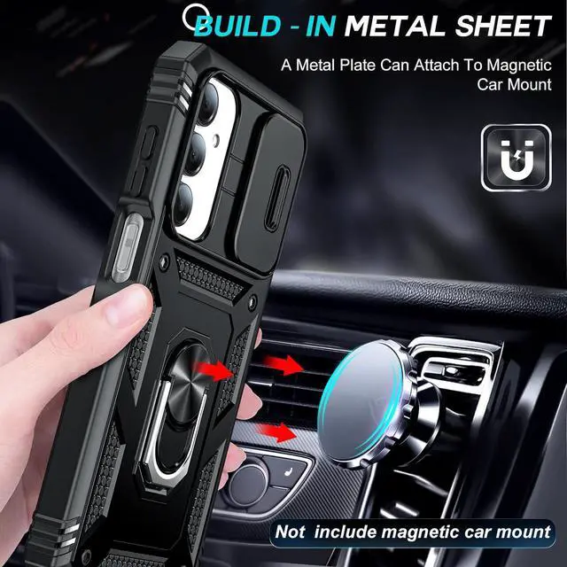 Alt view image 3 of 7 - for Galaxy A16-5G Phone Case: Galaxy A16 5G Screen Protector [2 Packs] with Camera Cover Military-Grade Heavy Duty Protection Cell Android Basic Funda para  Galaxy A 16 5G Phone Black