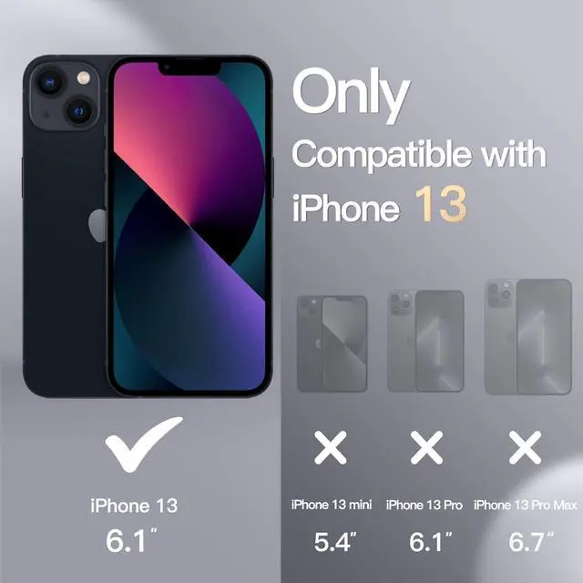 Alt view image 2 of 6 - Silicone Case for iPhone 13 6.1-Inch Silky-Soft Touch Full-Body Protective Phone Case Shockproof Cover with Microfiber Lining (Black)