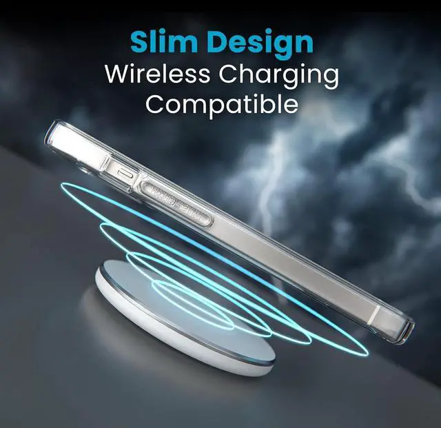 Alt view image 7 of 7 - Clear iPhone 14 & iPhone 13 Case - Drop Protection Scratch Resistant & Anti-Yellowing Dual Layer Case for iPhone 14 & iPhone 13 Case for 6.1 inch Model - GemShell