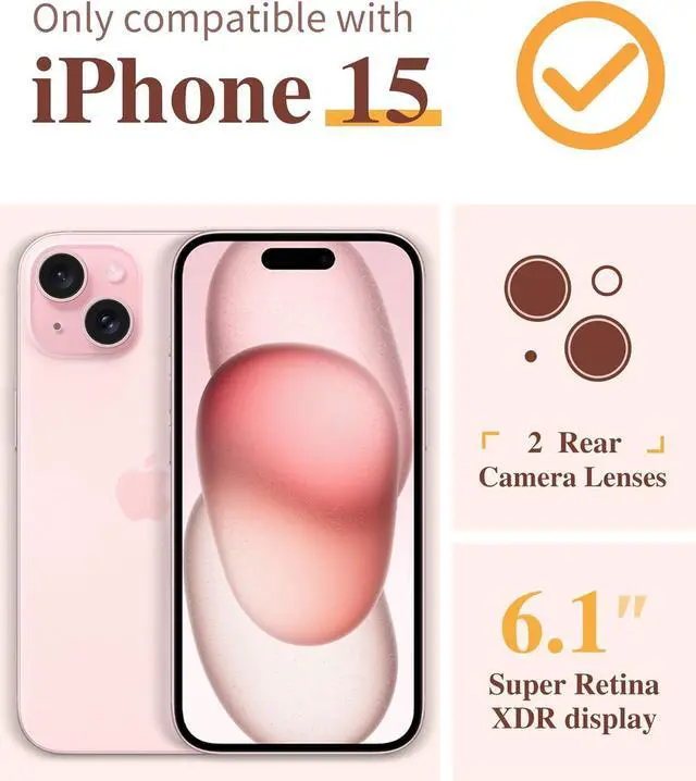 Alt view image 2 of 7 - for iPhone 15 Case [3 in 1] with Screen Protector & Camera Lens Protector Clear Soft Shockproof Slim Fit Floral Phone Cover for Women Girls 2023 6.1 (Floratopia/Colorful)