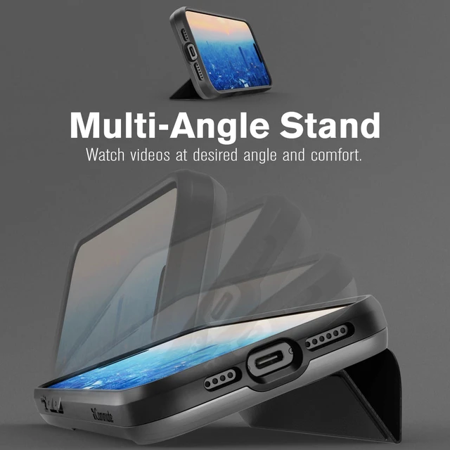 Alt view image 4 of 7 - vCommute for iPhone 16 Pro Max Wallet Case Black