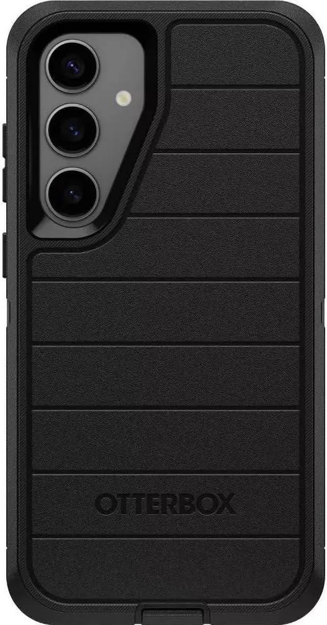 Main image of Galaxy S24+ (Only) - Defender Series Case - Black - Case Only - Screenless - Rugged & Durable - with Port Protection - Microbial Defense Protection - Non-Retail Packaging