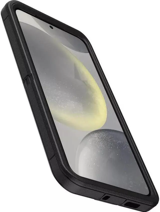Alt view image 3 of 4 - Galaxy S24+ (Only) - Defender Series Case - Black - Case Only - Screenless - Rugged & Durable - with Port Protection - Microbial Defense Protection - Non-Retail Packaging