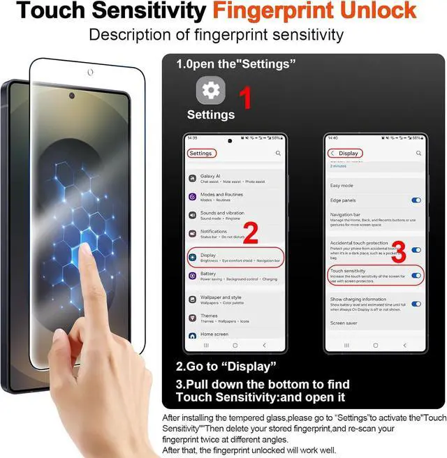 Alt view image 2 of 7 - for  Galaxy S25 Ultra Case with Magnetic [Compatible with MagSafe][12Ft Military Dropproof][2*Screen Protector] Translucent Anti-Slip Back Slim Shockproof Case for S25 Ultra-Black
