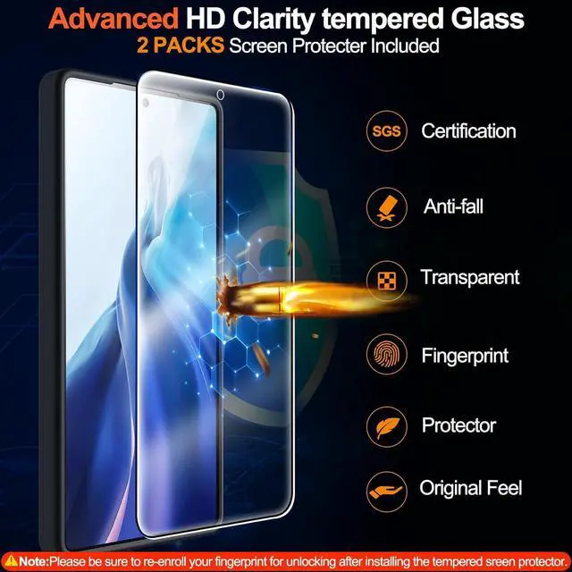 Alt view image 3 of 7 - for  Galaxy S25 Ultra Case with Magnetic [Compatible with MagSafe][12Ft Military Dropproof][2*Screen Protector] Translucent Anti-Slip Back Slim Shockproof Case for S25 Ultra-Black