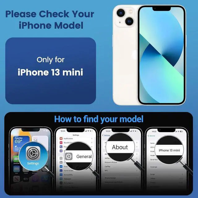 Alt view image 2 of 7 - for iPhone 13 Mini Case Clear [Compatible with Magsafe][Anti-Yellowing][Military-Grade Protection] Shockproof Slim Phone Case for iPhone 13 Mini 5.4 inch Clear