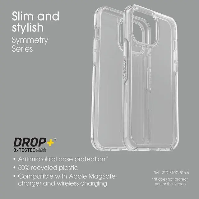 Alt view image 5 of 7 - Symmetry Clear Series Case for iPhone 13 Pro Max & iPhone 12 Pro Max (Only) - Non-Retail Packaging - Clear