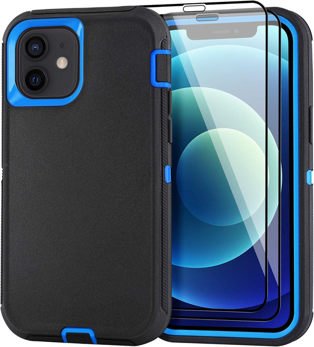 TJS 2-Layer Case For BLU View Speed 5G - TPU Bumper + PC Frame Shockproof Cover