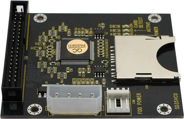 Alt view image 5 of 6 - SD SDHC SDXC MMC to 3.5 40Pin Male IDE Adapter Card SD Memory Card to IDE Hard Disk Drive Adapter