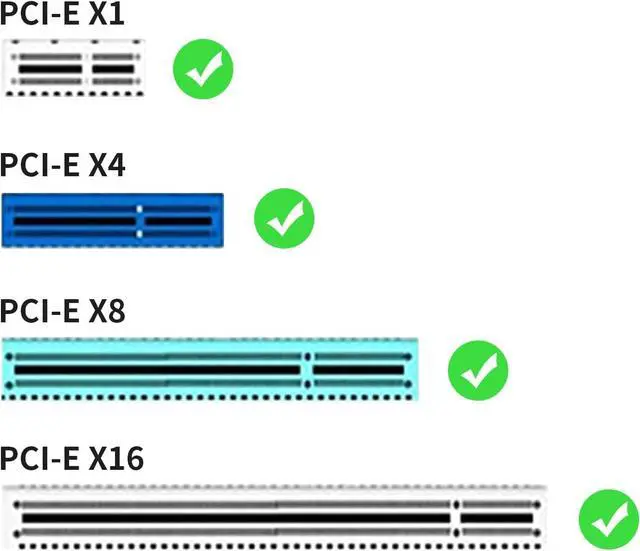 Alt view image 5 of 7 - PCIe NVMe Adapter with Aluminum Heatsink M.2 PCIe Adapter Supports PCI-Express X1 X4 X8 X16 Slots NVMe PCIe Card Low Profile Bracket Max 4TB Support 2230 2242 2260 2280 SSD