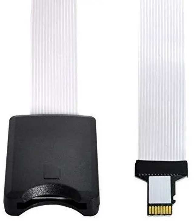 Alt view image 4 of 5 - cablecc Micro-SD TF Memory Card Kit Male to SD Female Extension Soft Flat FPC Cable Extender 25cm