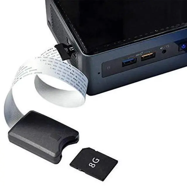 Alt view image 5 of 5 - cablecc Micro-SD TF Memory Card Kit Male to SD Female Extension Soft Flat FPC Cable Extender 25cm