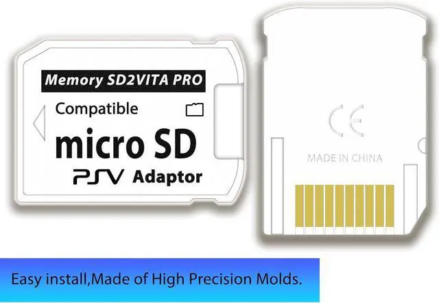 Alt view image 4 of 7 - SD2Vita 6.0 PS Vita Memory Card Adapter with 16GB Micro SD Card High Speed microSDHC UHS-I Flash Memory Card with PSV Micro SD Card Adapter for PSV 1000/2000 PSTV FW 3.60 HENkaku Enso System
