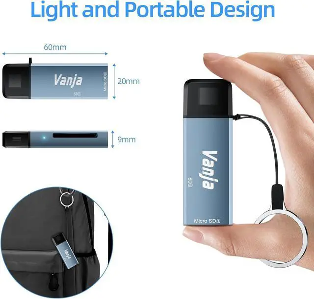Alt view image 7 of 7 - High-Speed USB C to Micro SD Card Reader Aluminum with Dual Slots | Compatible with iPhone 15 Series MacBook Pro/Air 2023 iPad Pro S23 and More