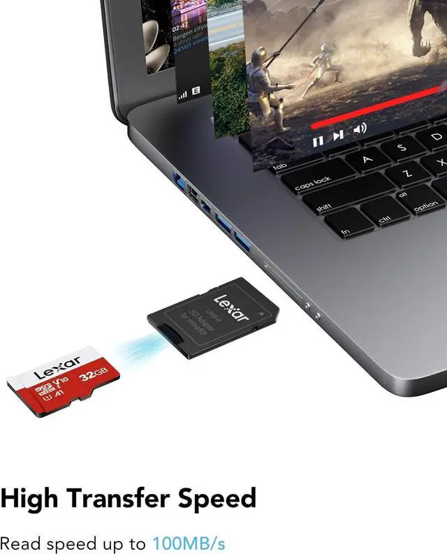 Alt view image 2 of 7 - 32GB Micro SD Card 3 Pack microSDHC UHS-I Flash Memory Card with Adapter - Up to 100MB/s U1 Class10 V10 A1 High Speed TF Card (3 microSD Cards + 1 Adapter)