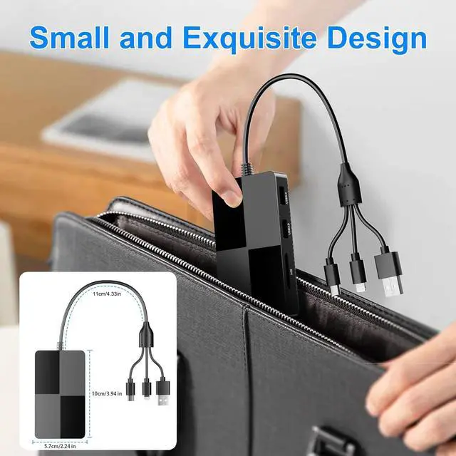 Alt view image 7 of 7 - XD/MS/TF/CF/SD Card Reader for iPhone 8 in 1 Multi Memory Stick Pro Duo Adapter Hub with 3 USB 2.0 Ports Lightning+USB A+USB C Memory Card Reader OTG Adapter Supports Micro SD/SDHC/XD Picture Card