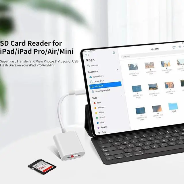 Alt view image 5 of 7 - USB C SD Card Reader for iPhone 16/15 Pro Max/Plus USB-C to SD/Micro SD Memory Card Adapter for iPad/Mac Pro/Air USBC/Type C Camera Card Reader for Phone Laptop and More USBC Devices