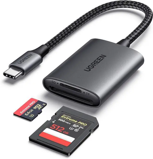 Main image of USB C SD 4.0 Card Reader UHS-II Micro SD Card Reader Memory Card Reader Fast for SD Micro SD SDXC SDHC UHS-II & UHS-I Cards for iPhone 16/15 Pro Max MacBook Laptop Tablet Smartphone Android
