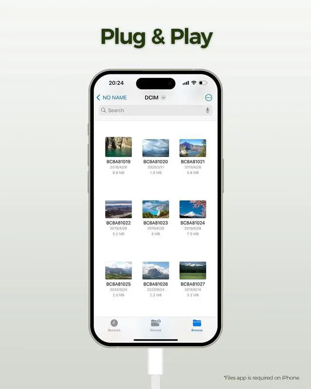 Alt view image 2 of 7 - USB-C SD Card Reader for iPhone 15 16 Pro Max/iPad/Mac/MacBook 2-in-1 Digital Camera Memory Card Adapter for SD and Micro SD Cards