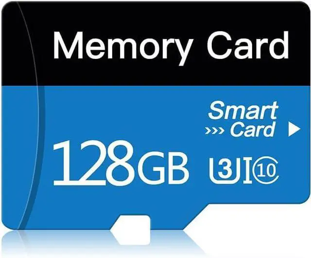 Alt view image 2 of 7 - 128 GB Micro Memory Card with Adapter TF Card Class 10 Mini Memory Card for Camera/Smartphone/Tablet/Drone (Blue 128GB)