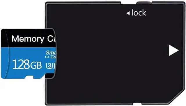 Alt view image 3 of 7 - 128 GB Micro Memory Card with Adapter TF Card Class 10 Mini Memory Card for Camera/Smartphone/Tablet/Drone (Blue 128GB)