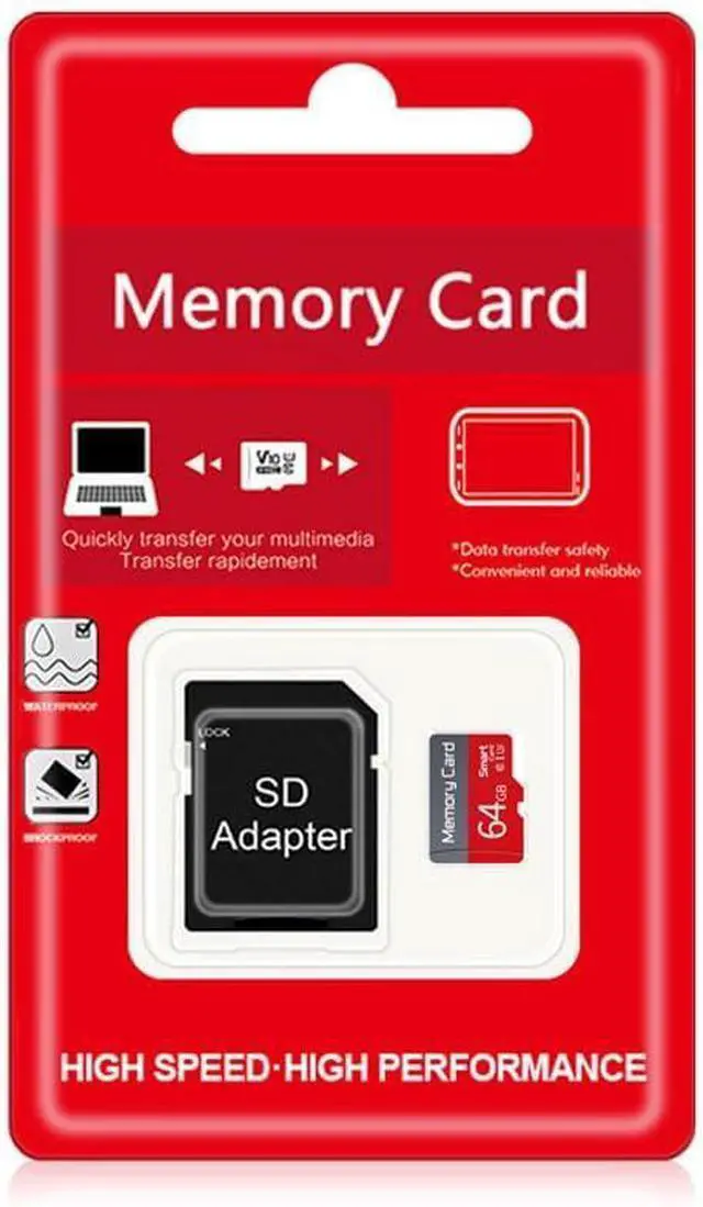 Main image of 64GB TF Card with Adapter C10 U3 Ultra High Speed Flash Memory Card for Camera Tablet Computer Mobile Phone Drone