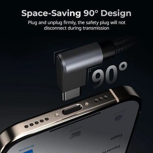 Alt view image 4 of 7 - SD/TF Dual-Slot Card Reader USB 4.0 312MB/s High-Speed Transfer Magnetic Adsorption Phone & 90° Angled Connector for iPhone 16/for /for  SDXC/TF Card Adapter - 4870
