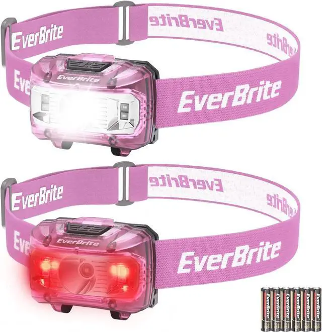 Main image of Headlamp 2 Pack Kids Headlamp with Red Light and Memory Function Head Lamp for Adults and Kids with 5 Modes Bright Headlamps for Camping Running Batteries Included