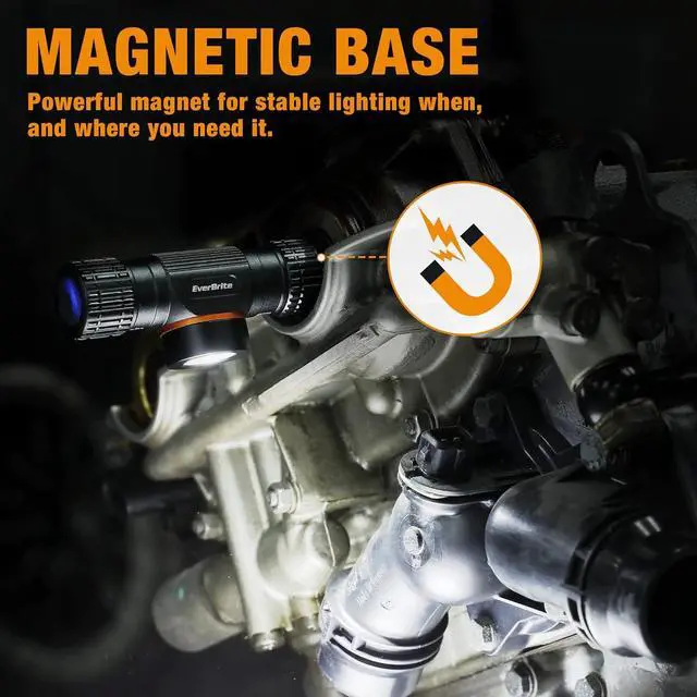 Alt view image 6 of 7 - Rechargeable Headlamp 1000 Lumen LED Rechargeable Headlight with 5 Light Modes Magnetic Base and Adjustable Headstrap Perfect for Camping Hiking Caving Fishing