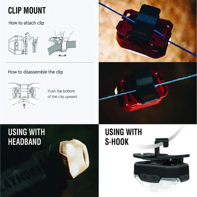 Alt view image 6 of 7 - Heady2 (Black) - Rechargeable LED Headlamp Flashlight Lightweight for Camping Running Hiking Emergency & Industrial Use. USB-C Charging Up to 40 Hours Battery Life Waterproof.
